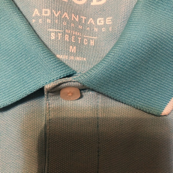 IZOD Polo Shirts in light blue, deep lagoon and peacoat shorts sleeve - Picture 8 of 9